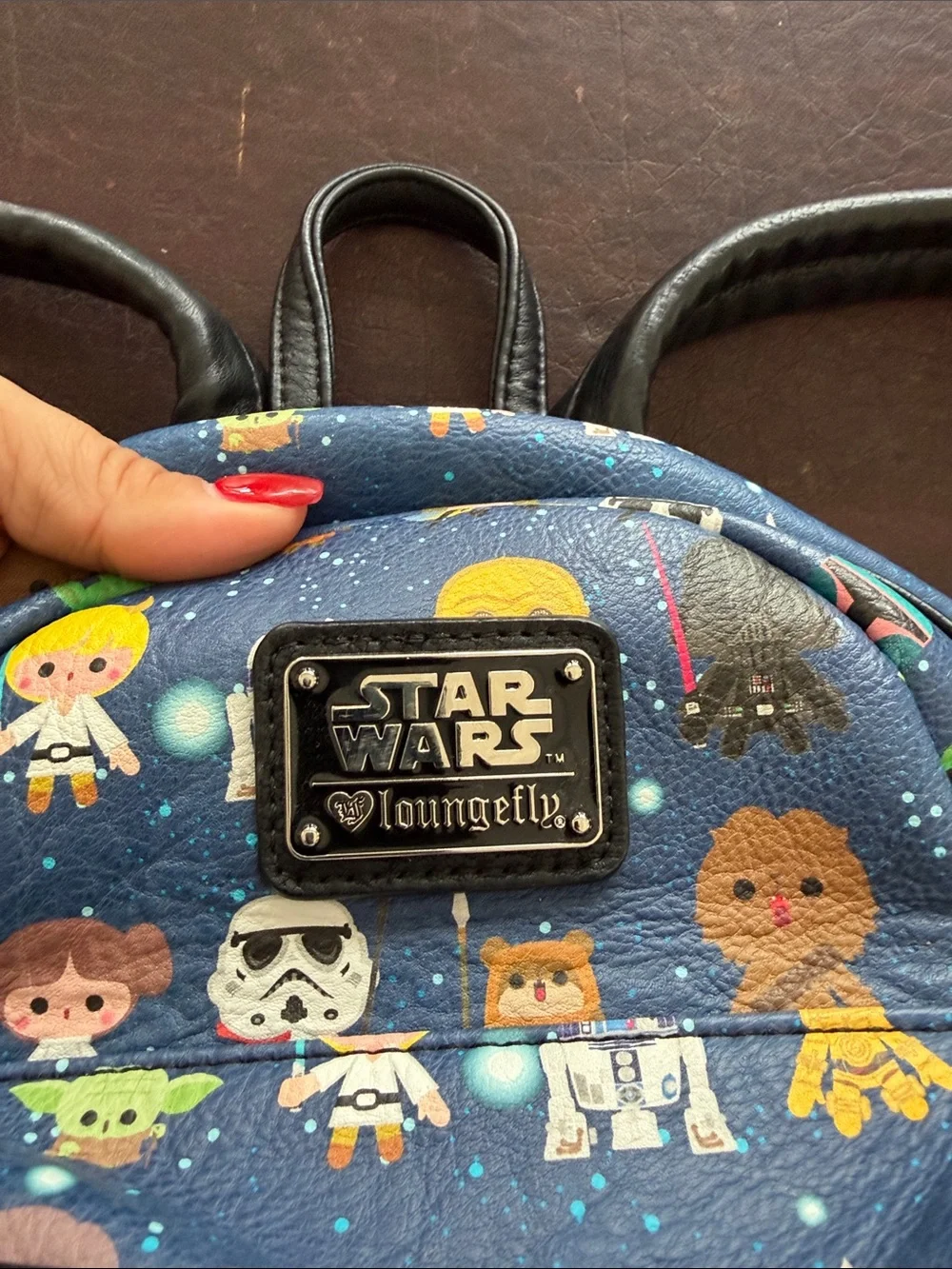Loungefly Blue Star Wars Character Mini Backpack Disney